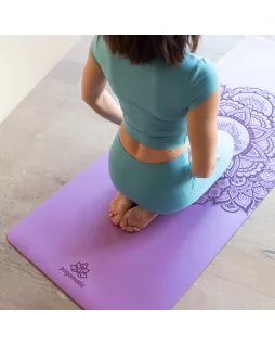 Коврик для йоги — Mandala Purple + месяц занятий в онлайн школе Yanta Yoga